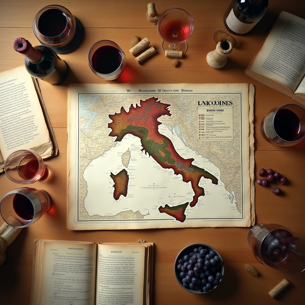 Studio delle denominazioni regionali italiane del vino